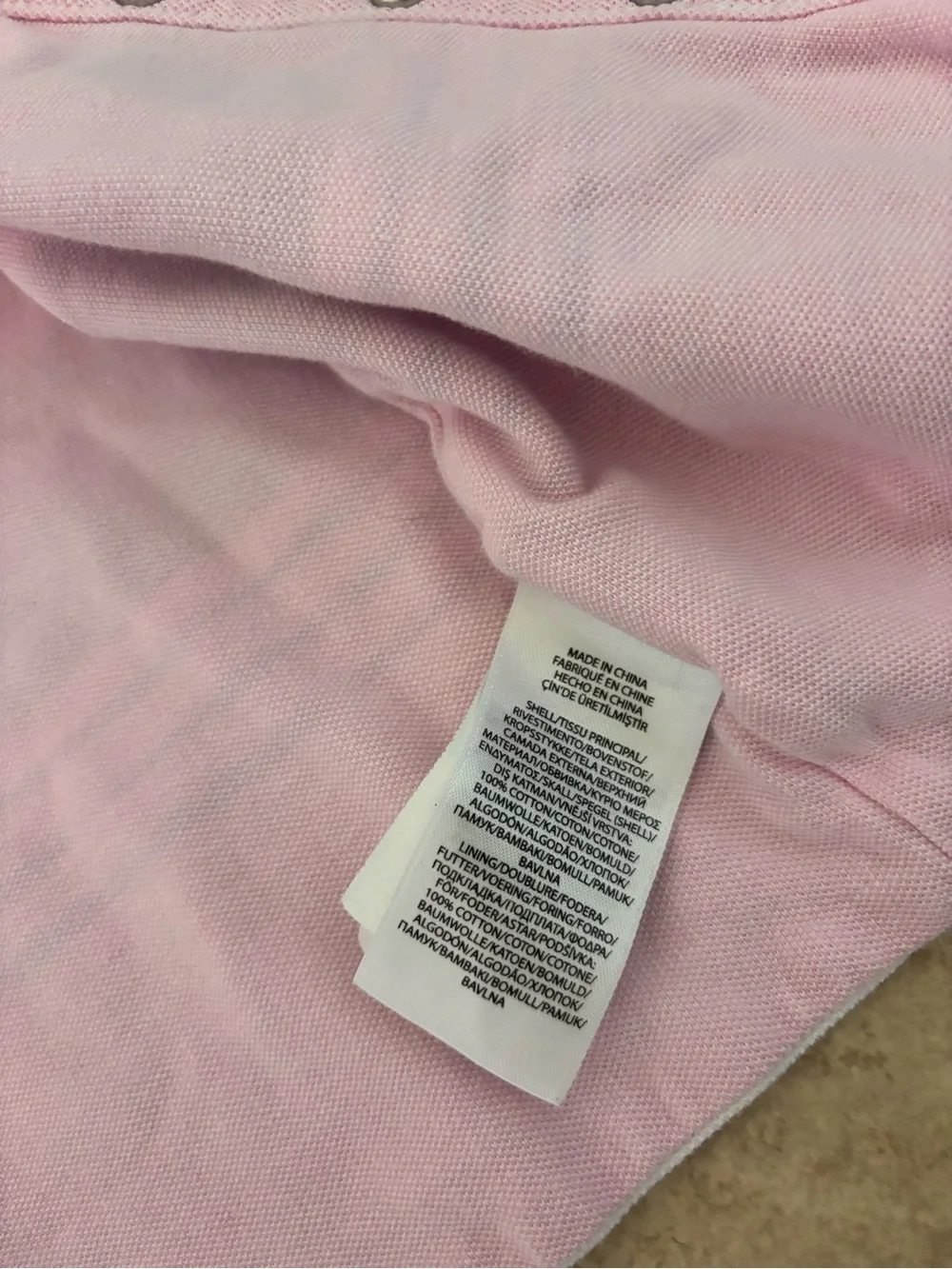 Ralph Lauren Pink Striped Hooded Sweatshirt with Pony Logo